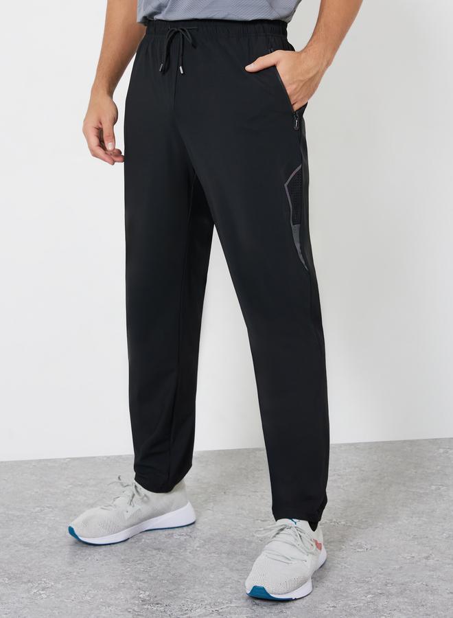 Styli Active Men Relaxed Track Pant with Side Print and Zipper Detail - Image 1
